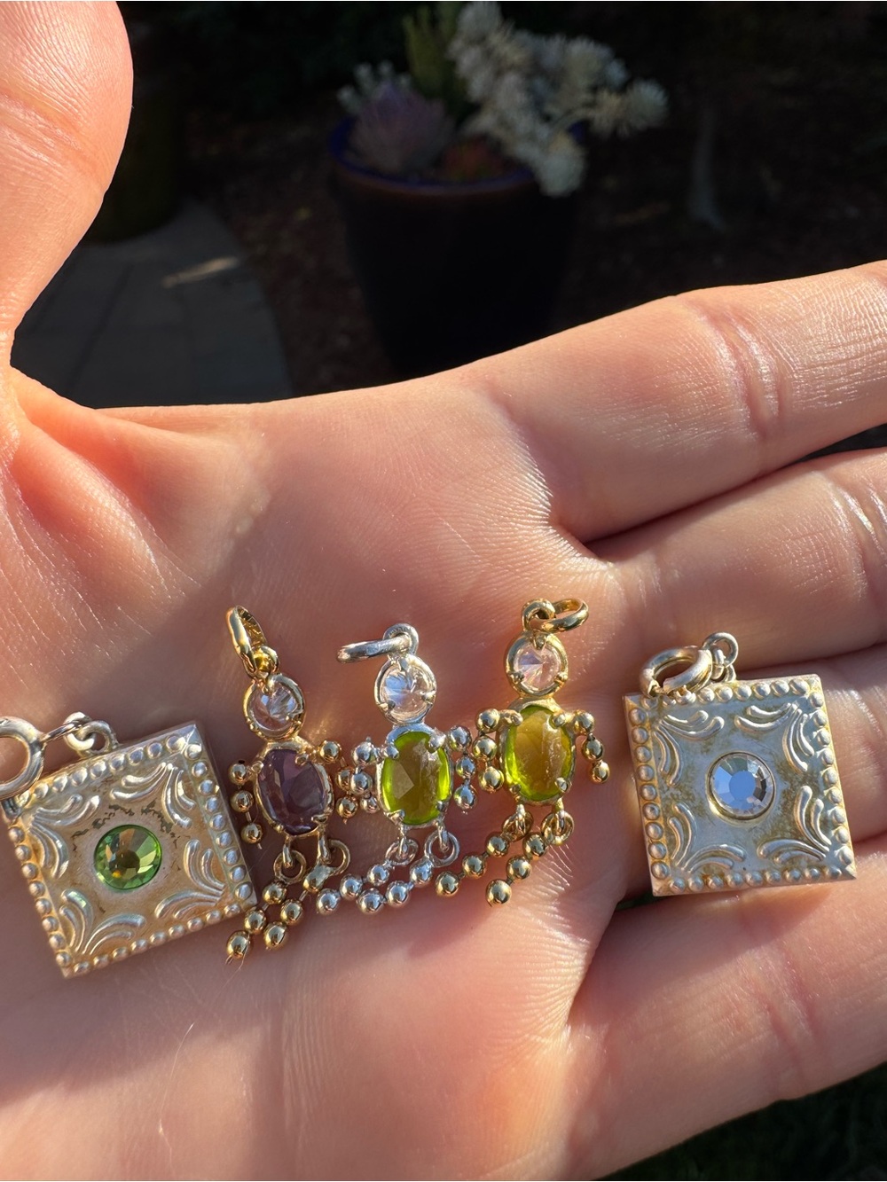 Birthstone charms